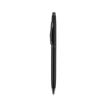 Красивый подарок для бизнес -офиса в школе отель Black Ink Slim Metal Выдвижные вытягивающие изверенные шариковые ручки на заказ логотип